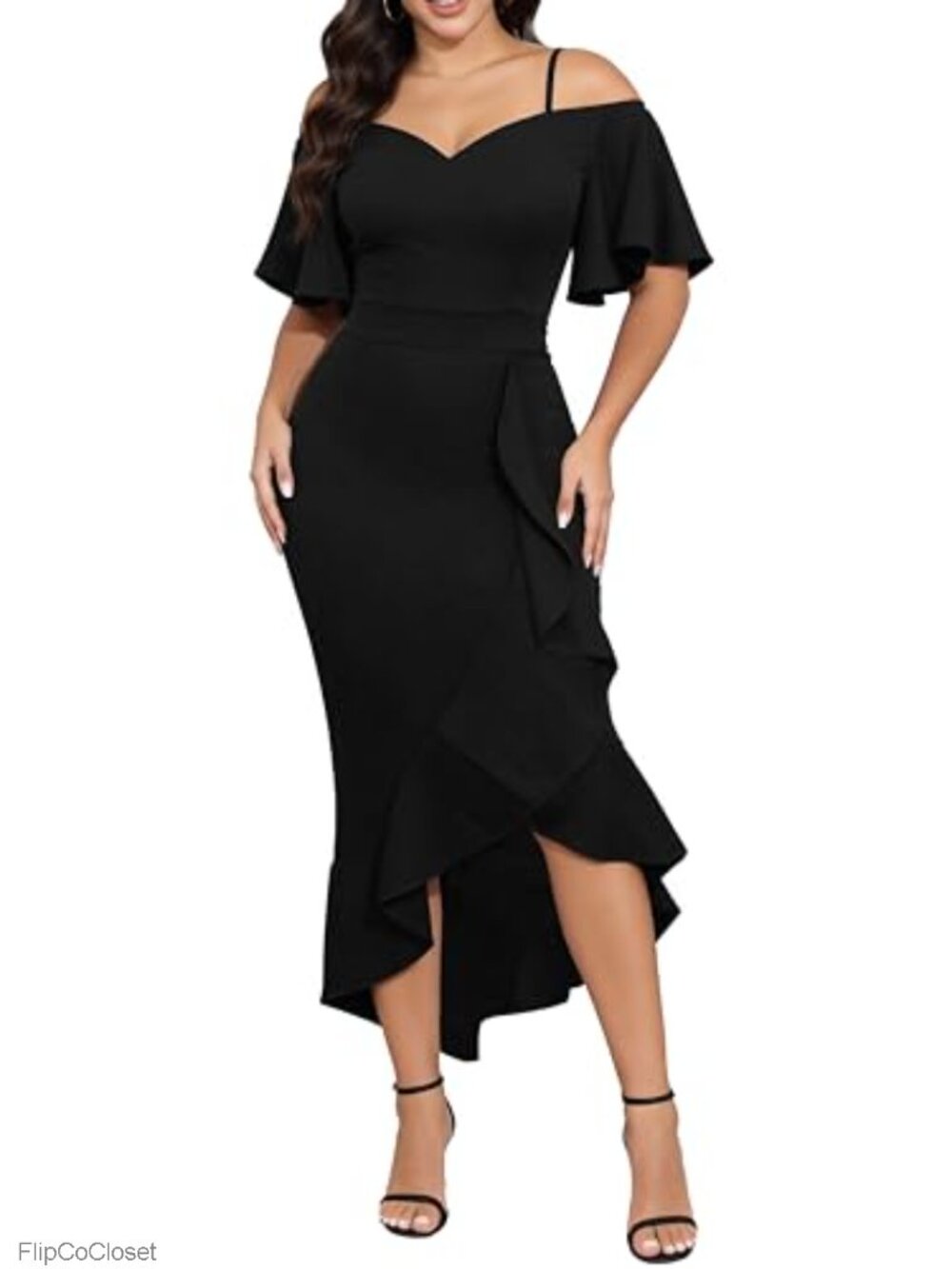 Women's Formal Mermaid Maxi Dress Sleeveless High Slit